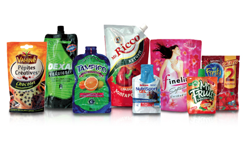 Exemples de sachets doypacks