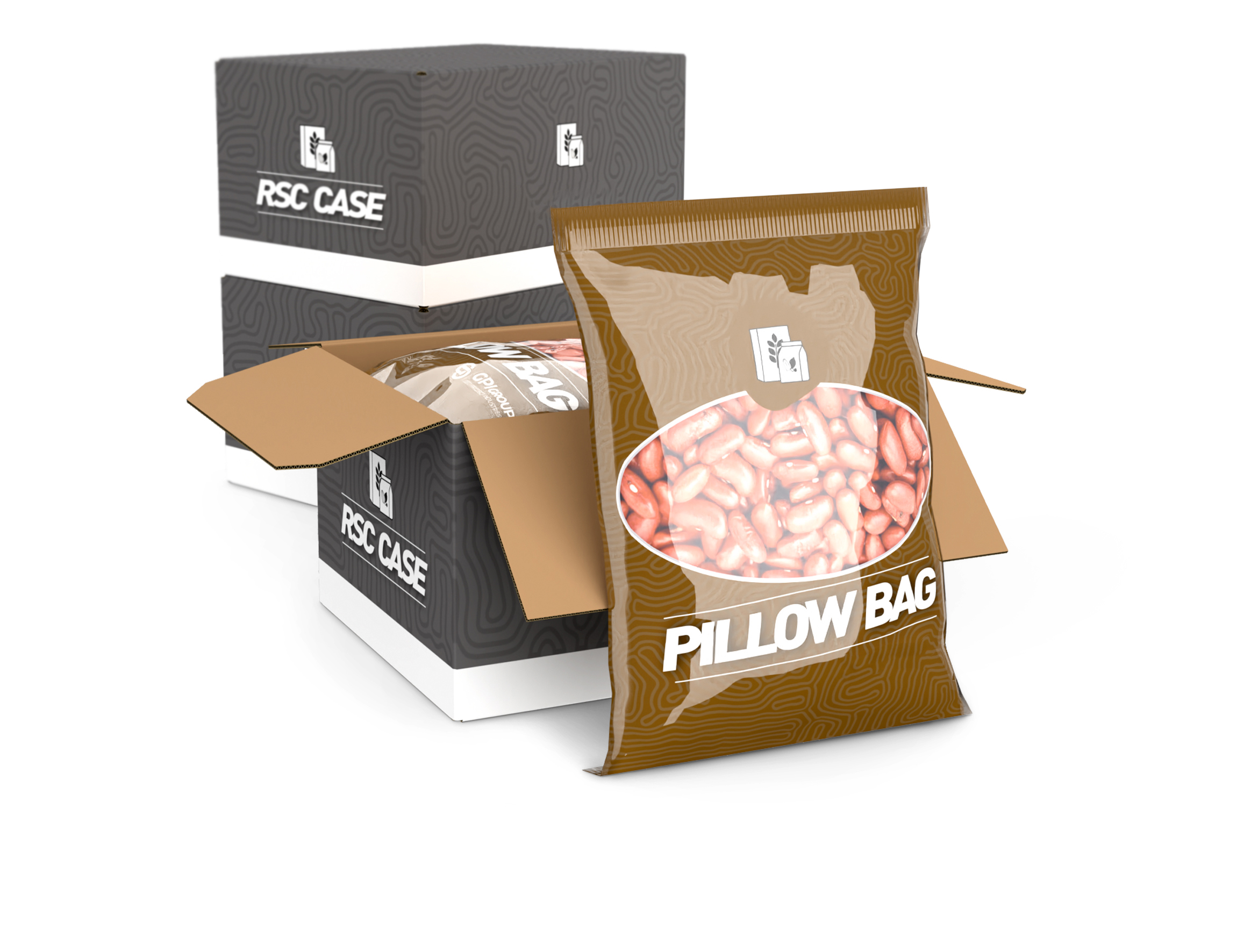 Sachet coussin pour pâtes