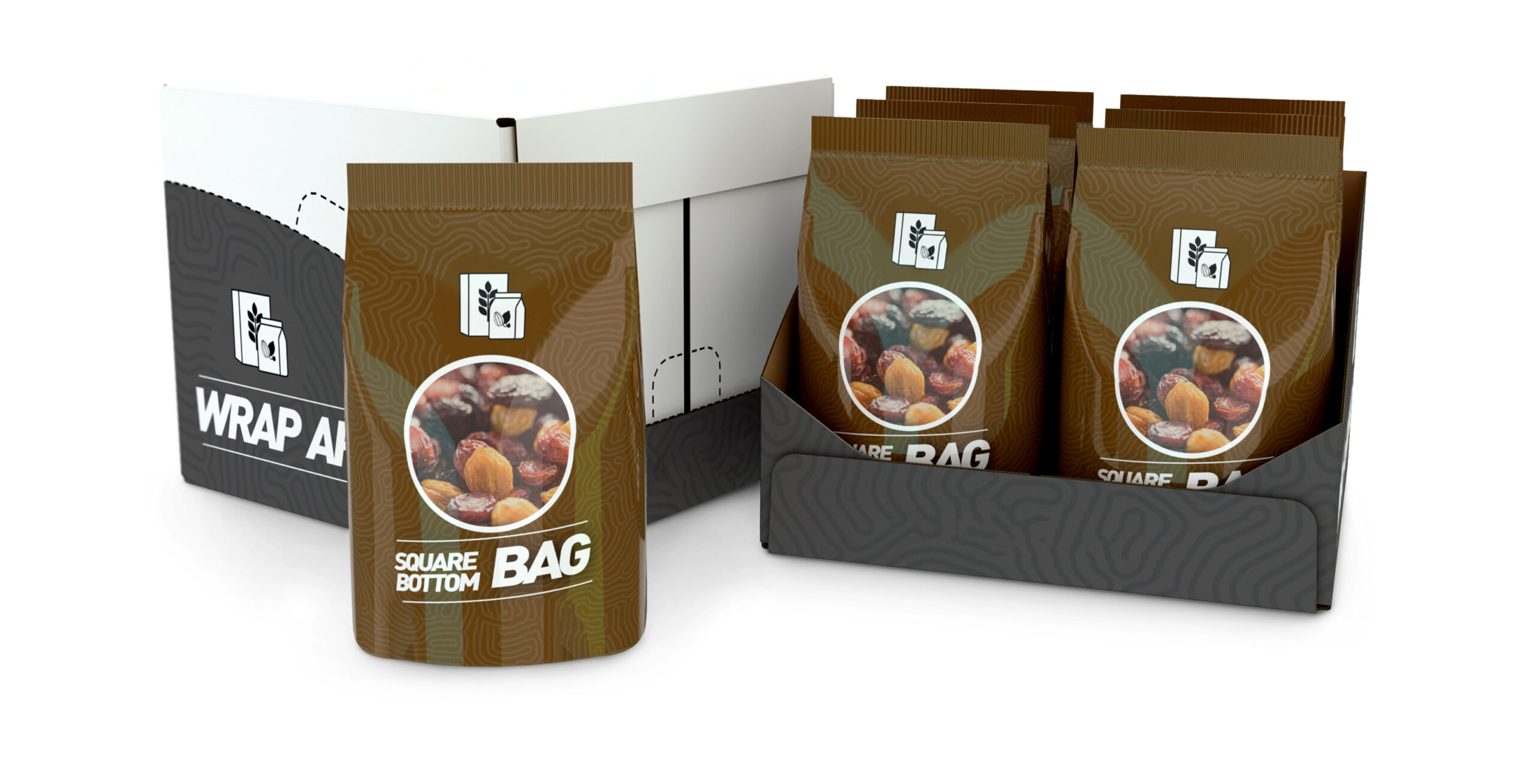 Sac fond carré pour pâtes